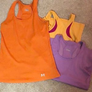 EUC 3 Racer back Under Armour tanks
